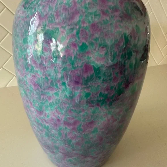 Scheurich, W Germany Vase Lavender/Teal - Picture 4 of 4